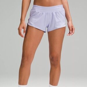 Lululemon Hotty Hot Low-rise Lined Shorts 2.5" in Blue Linen